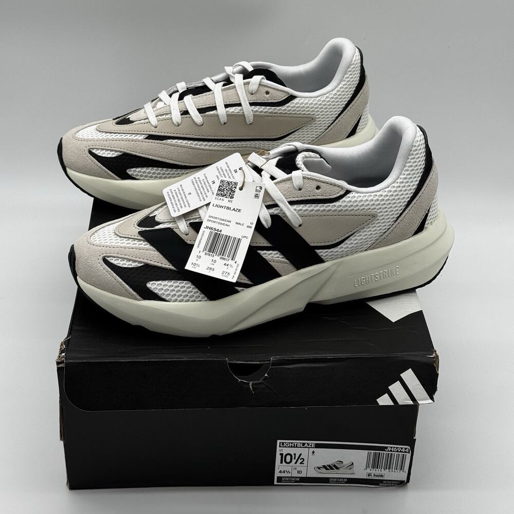 adidas Lightblaze JH6944 Alumina Black White Men’s Size 11 NWT Box